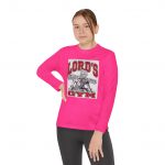 Youth Competitor Tee - Gym Life, Fitness Apparel, Workout Gear, Lord's Gym Shirt, Pink Long Sleeve Top, Activewear for Kids