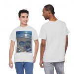 Beach Shell Heart T-Shirt — Coastal Sunset Seashell Art Tee