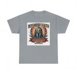 Defender of the Faith Tee - Unisex Heavy Cotton Shirt, Christian Apparel, Religious Gift, Inspirational T-Shirt, Faith-Based Fashion
