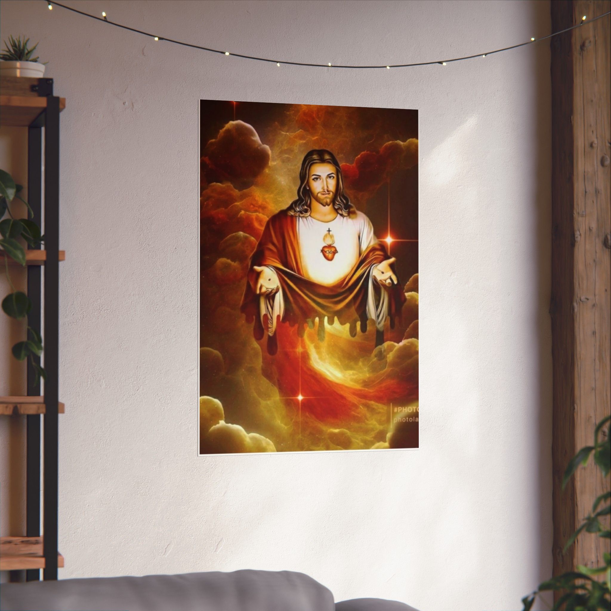 Sacred Heart of Jesus Matte Poster — Religious Christian Wall Art