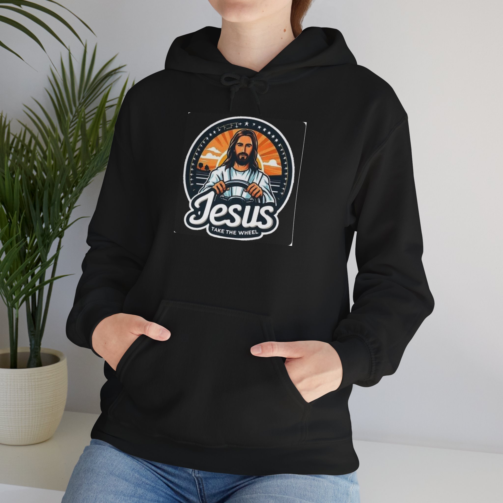 Jesus Graphic Hoodie — Retro Faith Christian Pullover