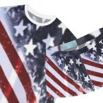 Women's American Flag Pajama Set - Patriotic Short Sleepwear