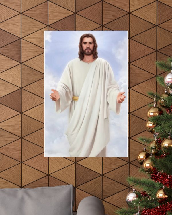 Jesus Christ Wall Poster — Matte Vertical Religious Print for Home, Church, or Prayer Room