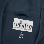 Emblem Windbreaker Jacket — Neon Yellow Crest Full-Zip Hooded Shell