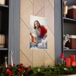 Jesus Reaching Out Poster — Inspirational Christian Wall Art (Matte Vertical)