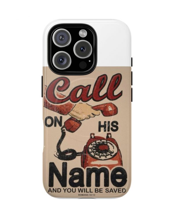 Phone Case — Vintage "Call On His Name" Tough Magnetic Cover