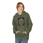 Hoodie — Vintage Floral Skull Crest Graphic Hoodie