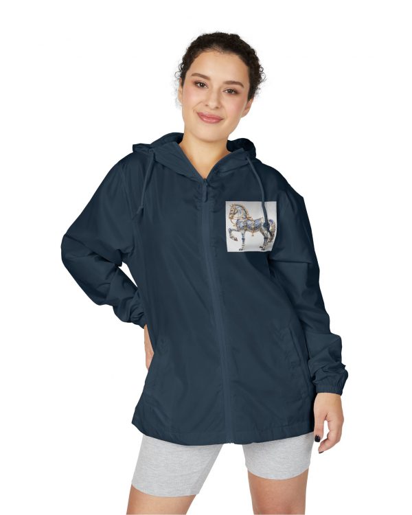 Horse Print Windbreaker Jacket