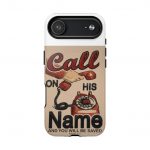 Phone Case — Vintage "Call On His Name" Tough Magnetic Cover