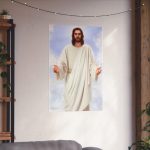 Jesus Christ Wall Poster — Matte Vertical Religious Print for Home, Church, or Prayer Room