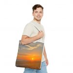 Sunset Beach Tote Bag – Ocean Sunrise Photo All-Over Print Tote