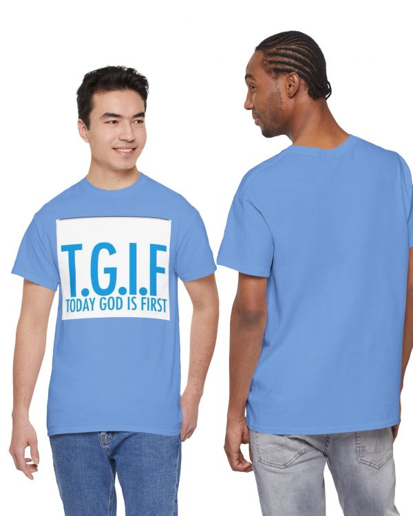 TGIF "Today God Is First" Tee — Christian Faith Graphic T-Shirt