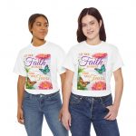 Faith Over Tears T-Shirt — Inspirational Butterfly Floral Christian Quote Tee