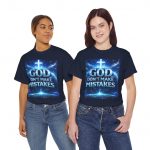 Christian T-Shirt — "God Don't Make Mistakes" Inspirational Faith Tee
