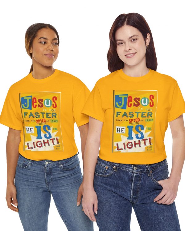 Faith Graphic Tee — "Jesus Is the Light" Inspirational Christian T‑Shirt