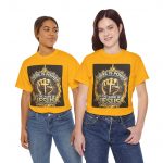 Christian T‑Shirt — "There Is Power In The Name Of Jesus" Flame Cross Tee
