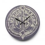 Nautical Anchor Acrylic Wall Clock – Beach Vintage Anchor Design