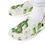 Green Money Sign EVA Clogs — Dollar Sign Pattern Foam Shoes