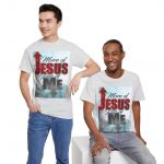 T-Shirt — "More of Jesus, Less of Me" Christian Faith Graphic Tee