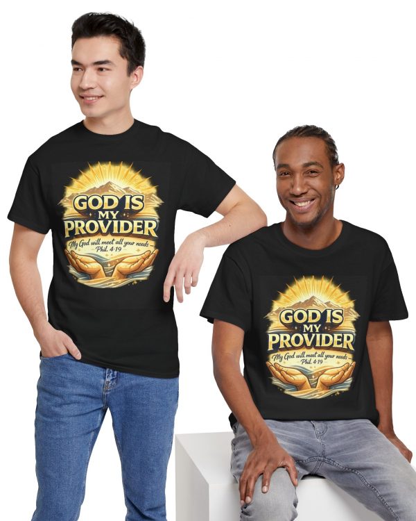 God Is My Provider T-Shirt — Religious Faith Tee with Psalm 41:9 Design