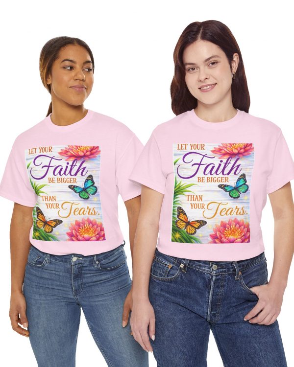 Faith Over Tears T-Shirt — Inspirational Butterfly Floral Christian Quote Tee
