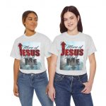 T-Shirt — "More of Jesus, Less of Me" Christian Faith Graphic Tee