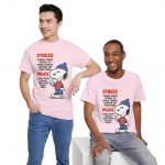 Snoopy Peace & Stress Quote T-Shirt — Inspirational Graphic Tee