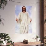 Jesus Christ Wall Poster — Matte Vertical Religious Print for Home, Church, or Prayer Room