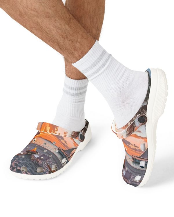 Comfort Garden Clogs — Printed EVA Foam Slip-On Shoes