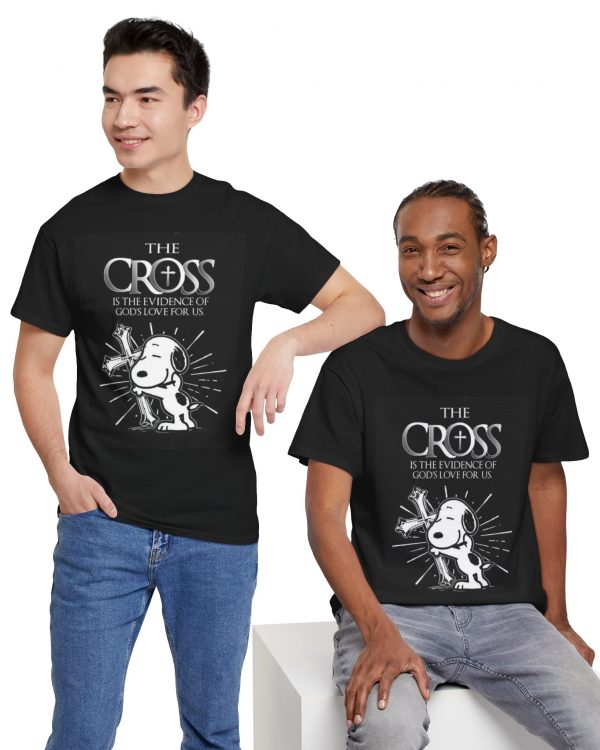 Christian Snoopy T‑Shirt — "The Cross Is The Evidence Of God's Love For Us"