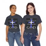 Christian Cross T-Shirt — "My God Is An Awesome God" Inspirational Faith Tee