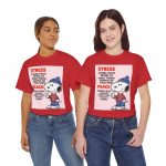 Snoopy Peace & Stress Quote T-Shirt — Inspirational Graphic Tee