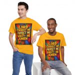 Religious T-Shirt: "Lord Correct Me Protect Me Direct Me Amen" Prayer Tee