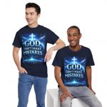 Christian T-Shirt — "God Don't Make Mistakes" Inspirational Faith Tee