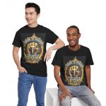 Christian T‑Shirt — "There Is Power In The Name Of Jesus" Flame Cross Tee