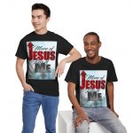 T-Shirt — "More of Jesus, Less of Me" Christian Faith Graphic Tee