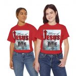 T-Shirt — "More of Jesus, Less of Me" Christian Faith Graphic Tee