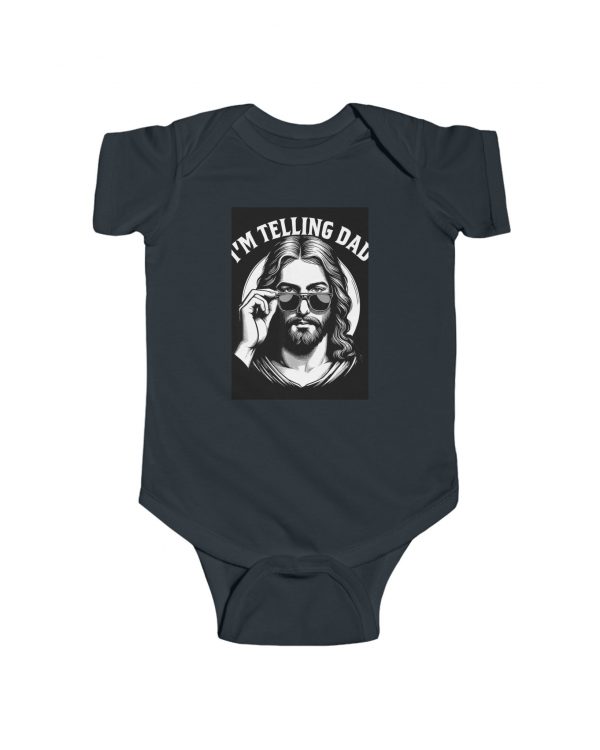Baby Bodysuit - "I'm Telling Dad" Retro Sunglasses Graphic