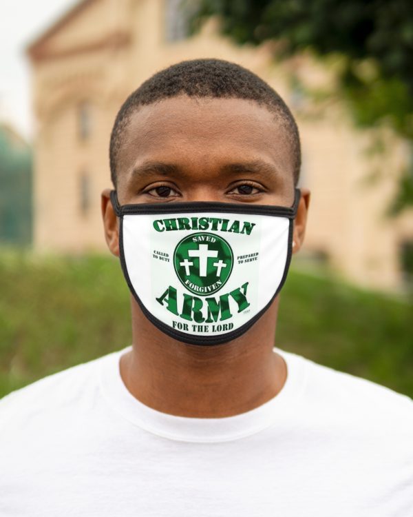 Christian Army Face Mask — Faith-Based Savior Cross Design