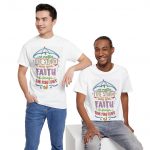 Faith Umbrella T-Shirt — "No Matter the Storm, May Your Faith Be Stronger Than Your Fears" Inspirational Tee