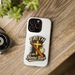 Faith Is My Home Run Phone Case — Christian Baseball Cross Design