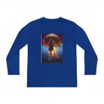 Cosmic Adventure Youth Long Sleeve Tee - Fun Graphic Shirt, Space Theme Apparel, Kids' Gift for Birthdays, Holidays, Sporting Activities