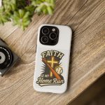 Faith Is My Home Run Phone Case — Christian Baseball Cross Design