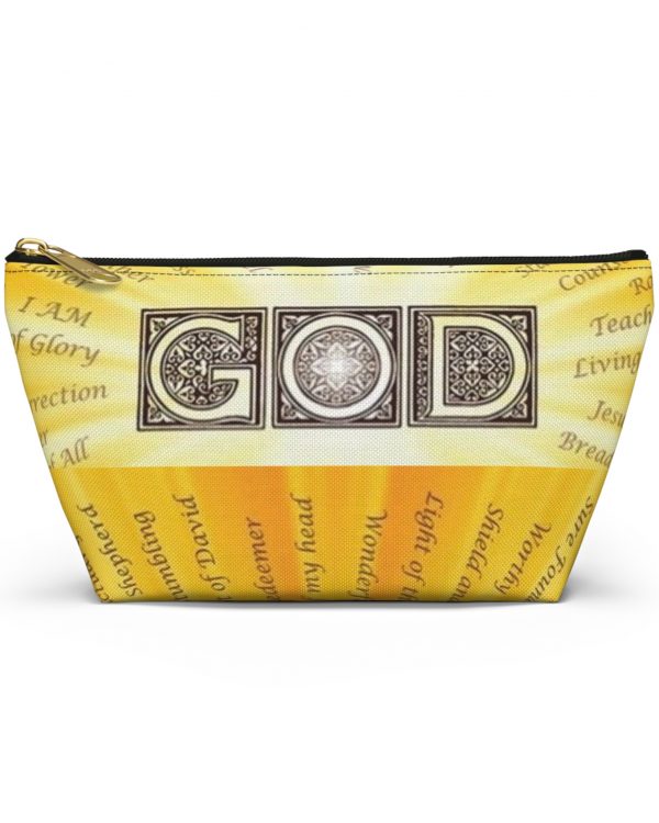 God Sunburst Accessory Pouch — Christian Inspirational Faith Makeup Bag