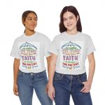 Faith Umbrella T-Shirt — "No Matter the Storm, May Your Faith Be Stronger Than Your Fears" Inspirational Tee