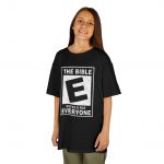 Kids Tee — "The Bible: Rated E for Everyone" Graphic Tee