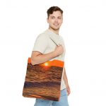 Sunset Beach Tote Bag, Summer Essentials, Eco-Friendly Carryall, Gifts for Her, Travel Accessory, Beach Day Fun