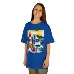 Kids T-Shirt — “The Lord Is My Light” Lighthouse Christian Tee