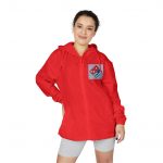 Windbreaker Jacket — "Jesus Delivers" Graphic Hooded Windbreaker