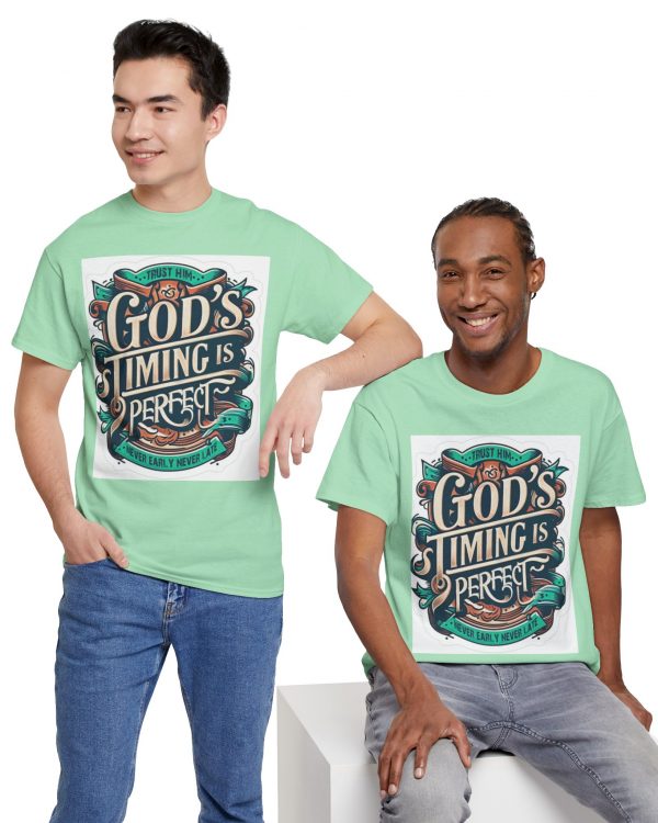 God's Timing Is Perfect T-Shirt — Inspirational Christian Tee